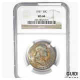 1957 Franklin Half Dollar NGC MS66