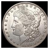 1891-S Morgan Silver Dollar CHOICE AU