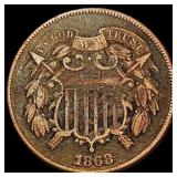 1868 Two Cent Piece LIGHTLY CIRCULATED