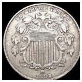 1882 Shield Nickel CLOSELY UNCIRCULATED