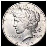 1921 Silver Peace Dollar NICELY CIRCULATED