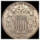 1883 Shield Nickel CLOSELY UNCIRCULATED