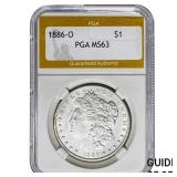 1886-O Morgan Silver Dollar PGA MS63