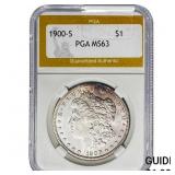 1900-S Morgan Silver Dollar PGA MS63
