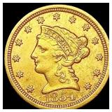 1854-O $2.50 Gold Quarter Eagle CLOSELY