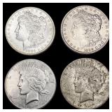 [4] 1885-O-1927 Silver U.S. Dollars HIGH GRADE