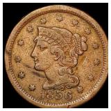 1856 Braided Hair Large Cent NEARLY UNCIRCULATED