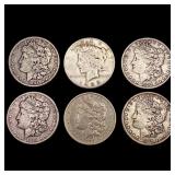 [6] 1889-O-1935-S Morgan and Peace Dollars HIGH
