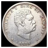 1883 Kingdom of Hawaii Quarter CLOSELY