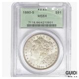 1880-S Morgan Silver Dollar PCGS MS64