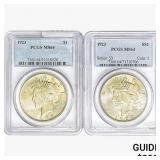 [2]1923 Silver Peace Dollar PCGS MS64
