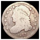 1837 Capped Bust Dime NICELY CIRCULATED