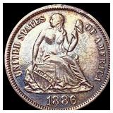 1886 Seated Liberty Dime CLOSELY UNCIRCULATED