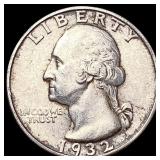 1932 Washington Silver Quarter CHOICE AU