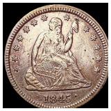 1845 Seated Liberty Quarter HIGH GRADE