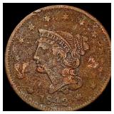1842 Braided Hair Large Cent NICELY CIRCULATED