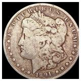 1891-CC Morgan Silver Dollar NICELY CIRCULATED