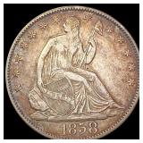 1858-O Seated Liberty Half Dollar CLOSELY