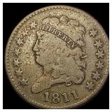 1811 Classic Head Half Cent LIGHTLY CIRCULATED