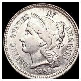 1865 Nickel Three Cent UNCIRCULATED