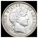 1912 Barber Dime CHOICE BU