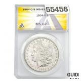1904-O Morgan Silver Dollar ANACS MS62