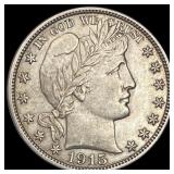 1915-D Barber Half Dollar UNCIRCULATED