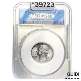 1942 Washington Quarter GEC MS68