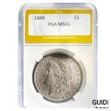 1888 Morgan Silver Dollar PGA MS65