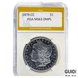 1878-CC Morgan Dollar PGA MS63 DMPL