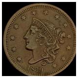1839 Liberty Head Large Cent CLOSELY UNCIRCULATED