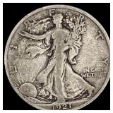 1921-S Walking Liberty Half Dollar LIGHTLY CIRCULA
