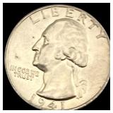 1941-D Washington Quarter GEM BU