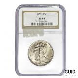 1935 Walking Liberty Half Dollar NGC MS6