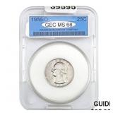 1956-D Washington Quarter GEC MS68