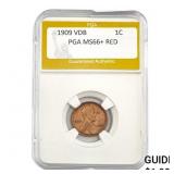 1909 VDB Lincoln Cent PGA MS66+ RED