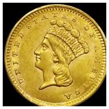 1859 Indian Princess Head Gold Dollar UNCIRCULATED