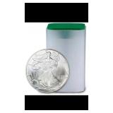 [20] 2002 American Silver Eagle Roll GEM BU