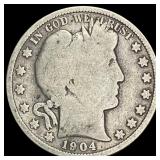 1904-S Barber Half Dollar NICELY CIRCULATED
