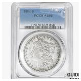 1884-S Morgan Silver Dollar PCGS AU50