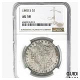 1890-S Morgan Silver Dollar NGC AU58