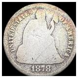 1878-CC Seated Liberty Dime NICELY CIRCULATED