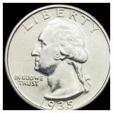1935-S Washington Quarter UNCIRCULATED