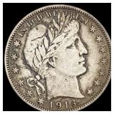 1914 Barber Half Dollar LIGHTLY CIRCULATED