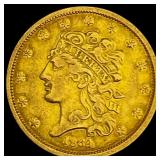 1834 Capped Bust $5 Half Eagle LIGHTLY CIRCULATED