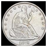 1875 Seated Liberty Half Dollar UNCIRCULATED