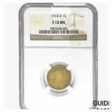 1914-D Wheat Cent NGC F12 BN