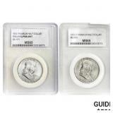 1955 Franklin Half Dollar PCGS MS65196