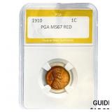 1910 1C PGA MS67 RED
