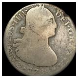 1788-Mo FM Mexico 8 Reales NICELY CIRCULATED